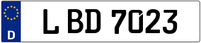 Trailer License Plate